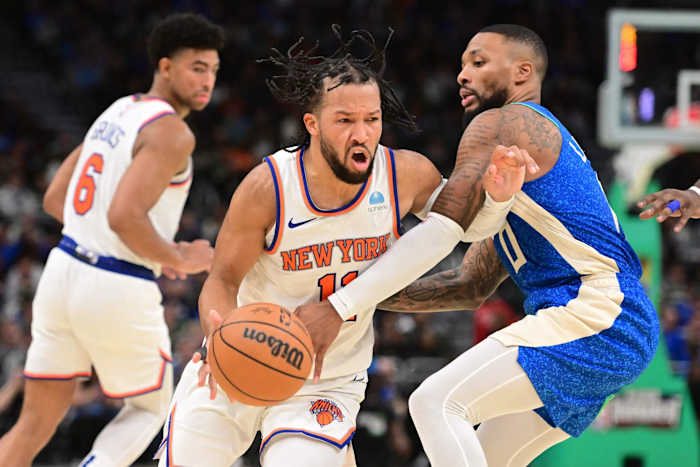 Jalen Brunson is averaging a career-high 24.9 points per game while Damian Lillard is averaging 25.5 points per game.
